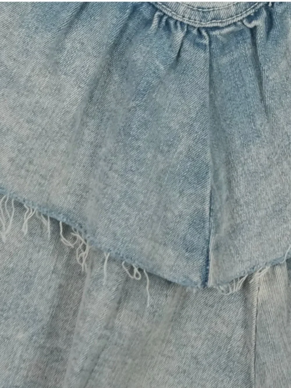 NWT MOTHER The Ruffle Mini Skirt Free People Anthro Coastal Cowgirl Sz 25 $198 - Picture 12 of 16